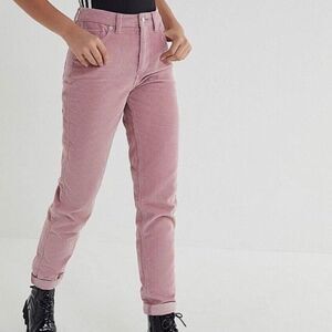 BDG Urban Outfitters High Rise Mom Dusty Rose Corduroy Pants